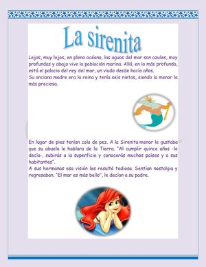 cuento la sirenita