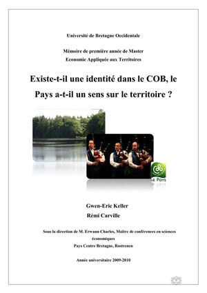 Etude : Le COB a-t-il une identité ? Le Pays a-t-il un sens ?