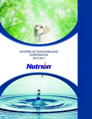 INFORME DE SOSTENIBILIDAD CORPORATIVA NUTRION 2010-2011