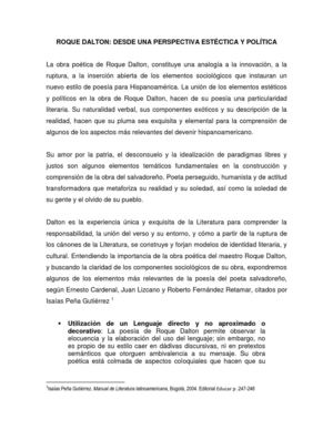 ROQUE DALTON, DESDE UNA PERSPECTIVA ESTÉTICA Y POLÍTICA