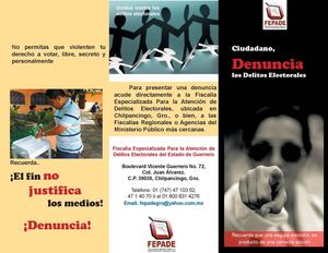 Tríptico Denuncia