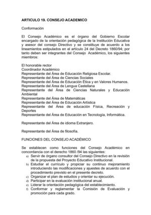 CONSEJO ACADÉMICO