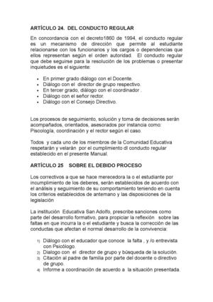 CONDUCTO REGULAR Y DEBIDO PROCESO