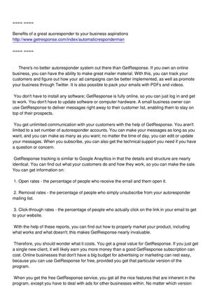 GetResponse Review - What Do You Get With This Autoresponder