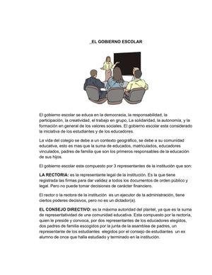 el gobierno escolar