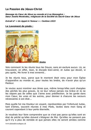 La Passion de Jésus-Christ selon Soeur Josefa Menéndez