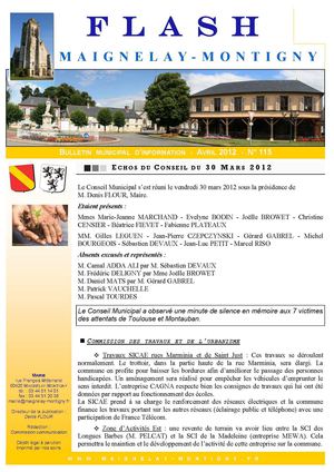 Mairie de Maignelay-Montigny - Flash n°115 Avril 2012