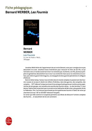 fiche pédagogique Fourmis (Les), Bernard Werber