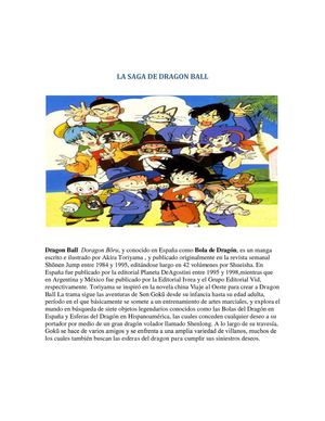 la saga de dragon ball