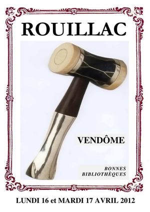 Catalogue Vendôme 16 & 17 avril 2012