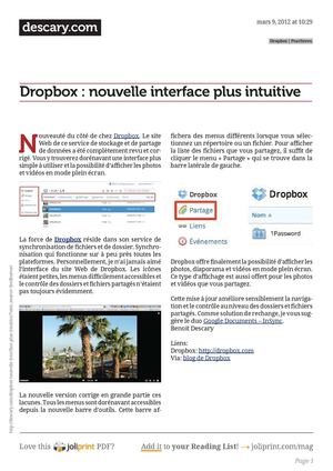 02 - Le site Dropbox : Présentation du site web