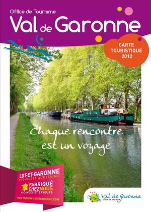 Carte touristique Val de Garonne 2012