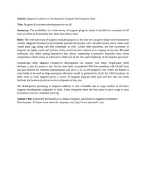 Magneto Ecommerce development serves all!