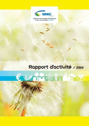 Rapport d'activité 2010 - Sidec du Jura