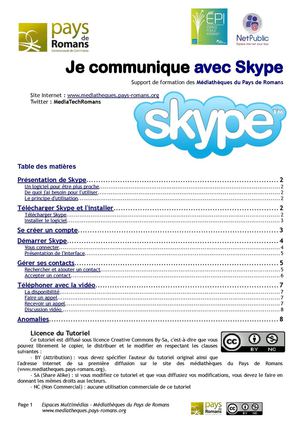 Je communique avec Skype