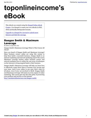 Degan Smith Maximum Leverage