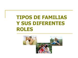 Tipos de familias