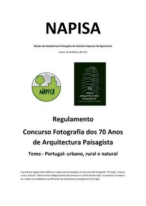 Regulamento concurso de Fotografia - 70 anos AP