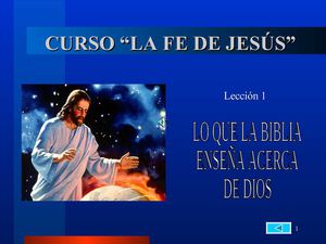 la fe de Jesus