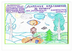 Дневник наблюдения за погодой, команда № 68 - "Заклички".