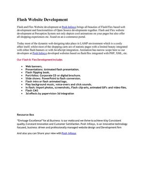 Flash Website Development