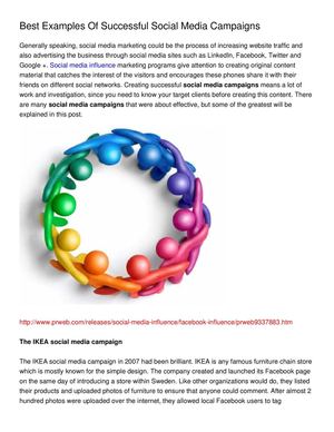 Best Examples Of Successful Social Media Campaigns