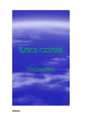 numeros irracionales