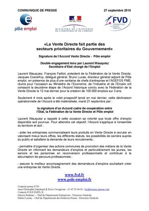 Accord pôle emploi