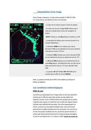 Interprétation d'une image radar