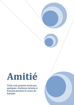 Poèmes : amitié