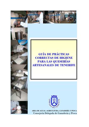 Guía de prácticas correctas de higiene para las queserías artesanales de Tenerife