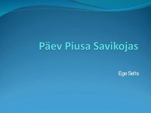 Piusa Savikoda