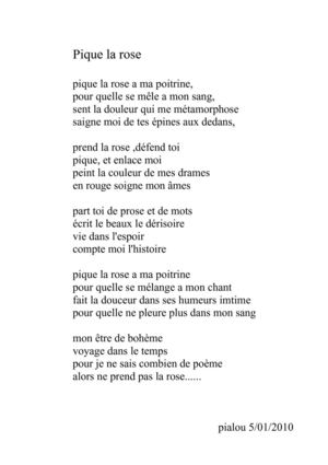 pique la rose