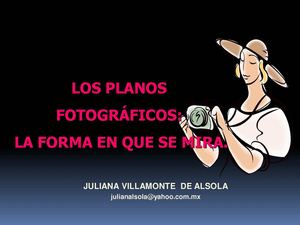 Los Planos Fotográficos