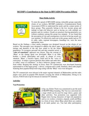 Maharashtra Condom promotion communication