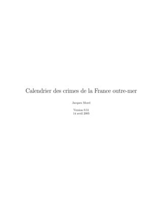 calendrier des crimes coloniaux français