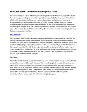 FAPTurbo Scam - FAPTurbo is Nothing But a Fraud