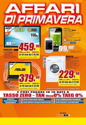 Volantino Expert gruppo Cedex dal 5/4 al 25/04/2012