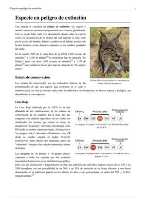 Animales en vía de extinción