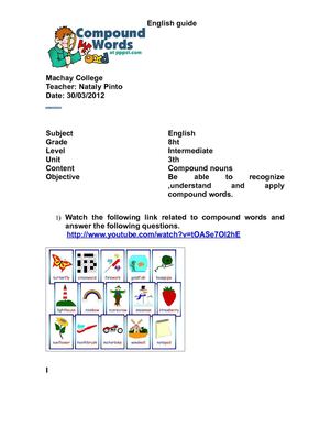 Compound nouns