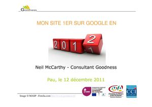 Mon site premier sur Google en 2012