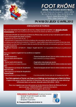 PV 89 du jeudi 12 avril 2012