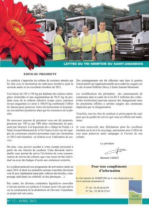 La lettre du Tri - Smirtom St Amandois