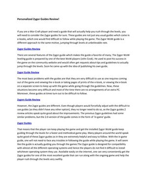 Personalized Zygor Guides Review!