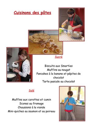 Cuisinons différentes pâtes