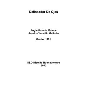 Trabajo De Quimica : Delineador De Ojos
