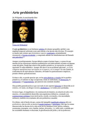 Arte Prehistorico