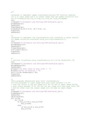 image processing in matlab .......