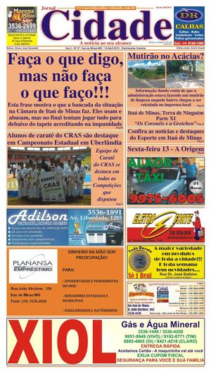 Edição n167 37 Jornal Cidade Itaú de Minas de 13/04/2012