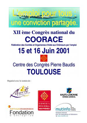 Congrès COORACE de Toulouse 2001